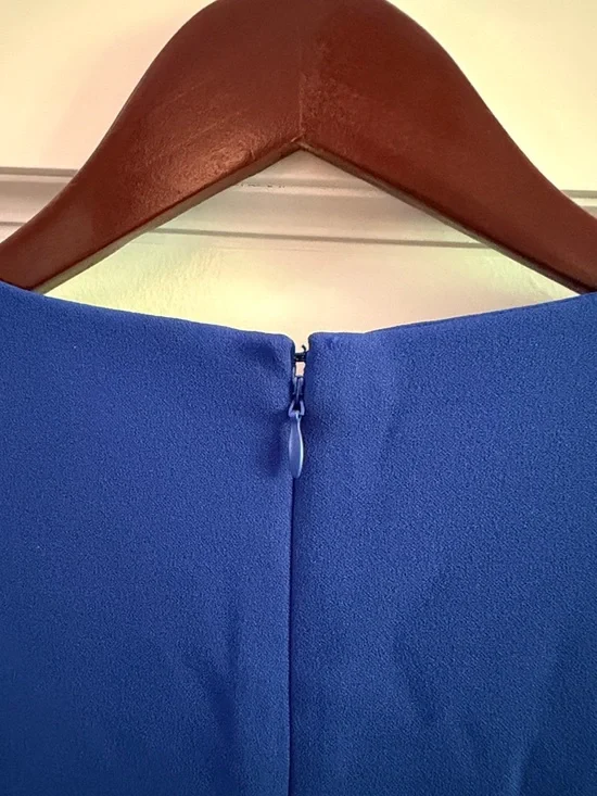 Calvin Klein Bold Blue Knot Accent Sheath Midi Dress • Sleeveless • Size16 • GPC - Picture 10 of 14